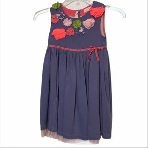 Mini Boden Lavender Dress with Flowers